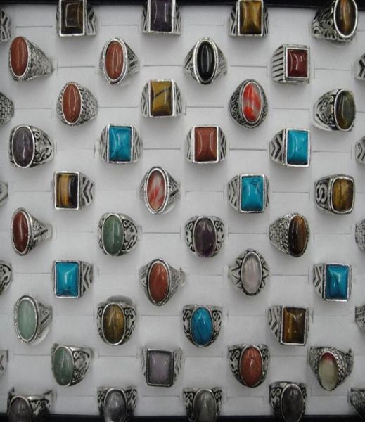 

fashion resin silver plated finger rings for men whole jewelry bulk packs jewelry charm ring 25pcs lot285f5656461, Golden;silver