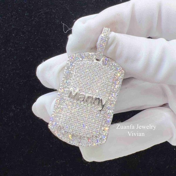 

new wholesale vvs moissanite diamond sterling silver fashion jewelry pendant