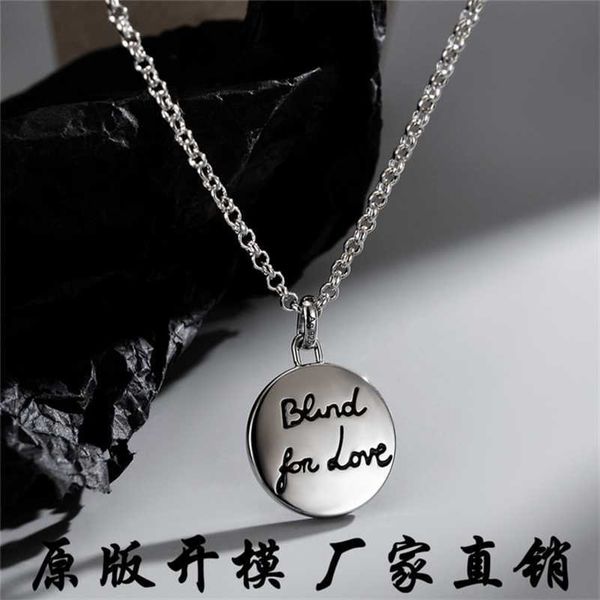 

designer jewelry bracelet necklace ring flower bird love fearless head personality ins collarbone chain male female lovers round pendant, Silver