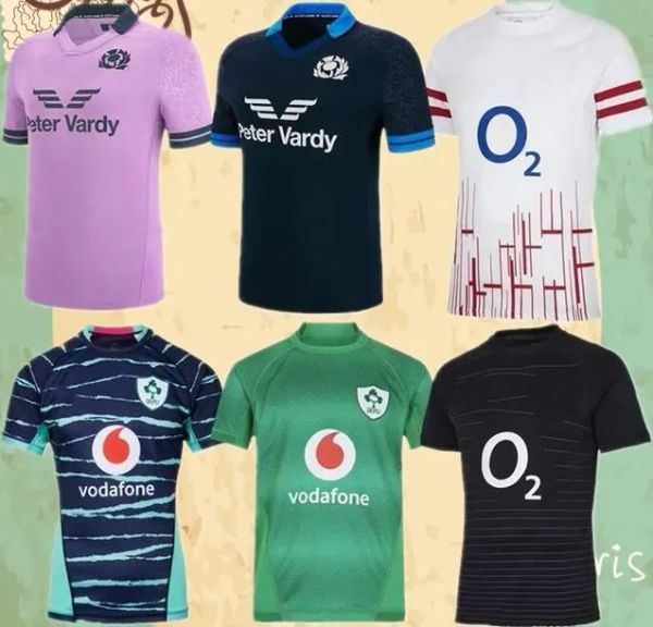 

2022 2023 ireland rugby jersey new scotland english south englands uk african home away alternate africa rugby shirt size s-5xl, Black;gray