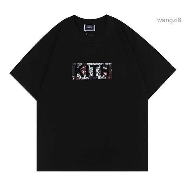 

designer t kith tshirts washed short-sleeved oversized mens us 9 amp9, White;black