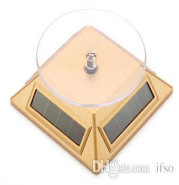 

jewelry dispaly platform exhibition stand solar auto rotating display stand rotary turn table plate for mobile mp4 watch jewelry v6090576, Black;white