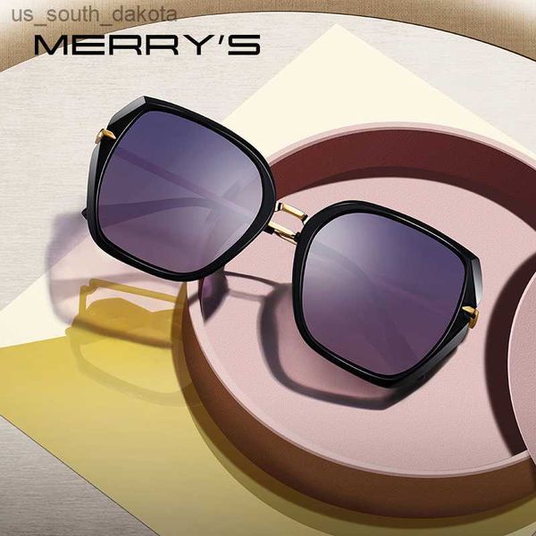 

sunglasses merrys design women vintage cat eye polarized sunglasses ladies luxury brand trending sun glasses uv400 protection s6182 l230523, White;black
