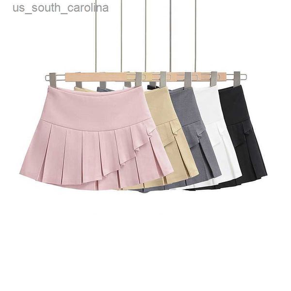 

skirts black mini skirts for women 2023 summer cute skirt y2k fashion tennis skirt kawaii designer clothes short skirt asymmetrical l230522