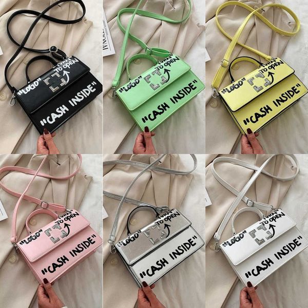 

crossbody bags %90 off wholesale and retail 2023 online red new fashion small square graffiti popular dign shoulder versatile texture