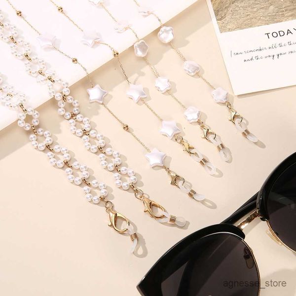 

eyeglasses chains irregular pearl sunglasses eyeglasse chain mask holder eyewear flower bead women necklace anti-lost strap lanyard r230530