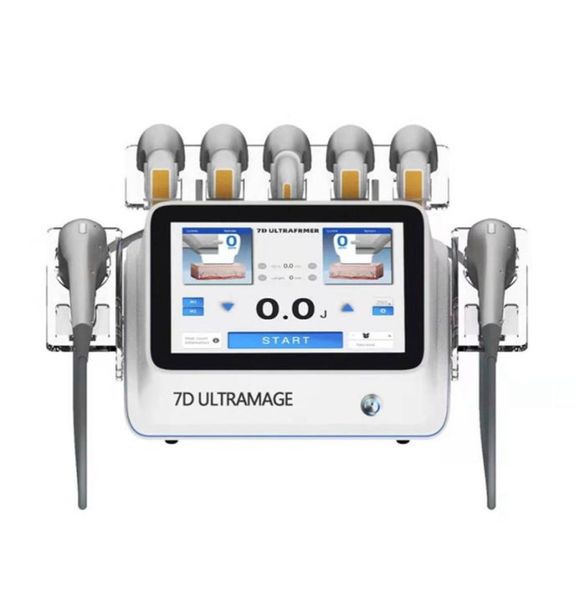 

portable 7d hifu ultramage machine 7 cartridges face lifting body slimming skin tightening wrinkle remover antiage beauty device f5665195