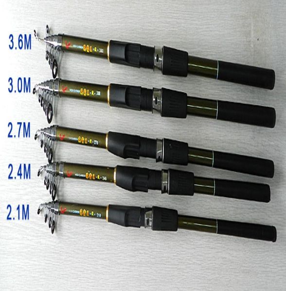 

hengjia telescopic fishing rod 21m 24m 27m 3m 36m frp ultra light fishing stick spinning fishing rod fr901 shippin6353332
