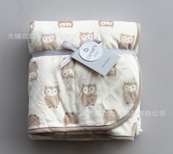 

fashion europe baby children039s owl bird pattern blanket cartoon large size be hold air conditioning knee blanket3182002