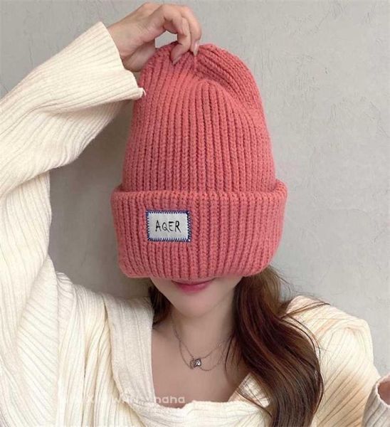 

huge woolen hat women winter thicken beanies big head circumference cold thick oversized knitted 2112233275631, Blue;gray