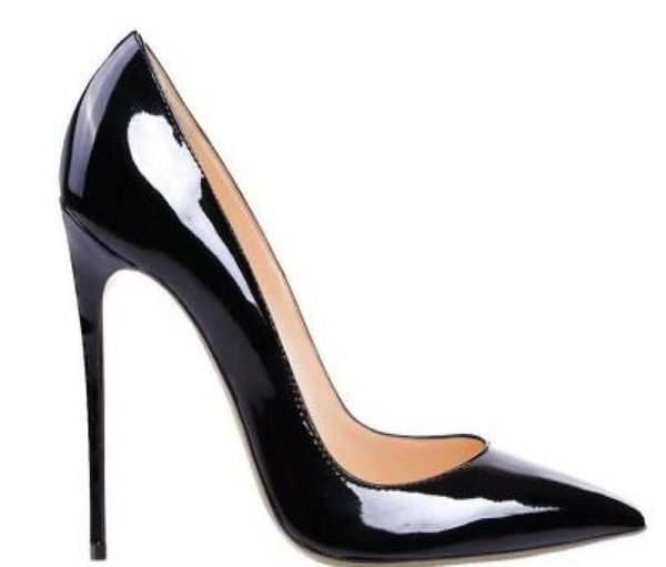 

lle heels women wedding shoes pointed toe fine heels woman red black high heels purple sheepskin 35448246157