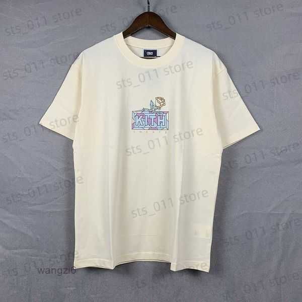 

men's t-shirts kith flowers box 24 style t women high tee sleeve 12 usff, White;black