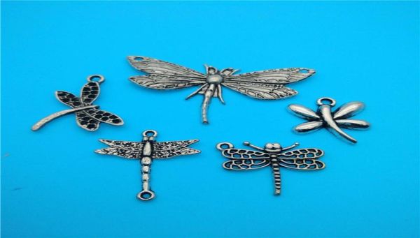 

mixed tibetan silver dragonfly charms pendants jewelry making bracelet necklace fashion popular jewelry findings component access3609644, Bronze;silver