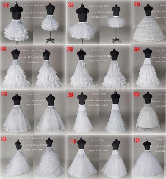 

10 style white a line ball gown mermaid wedding prom bridal petticoats underskirt crinoline wedding accessories bridal slip 2275087