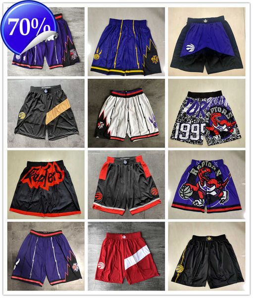 

toronto''raptors''men throwback basketball shorts pocket, Black