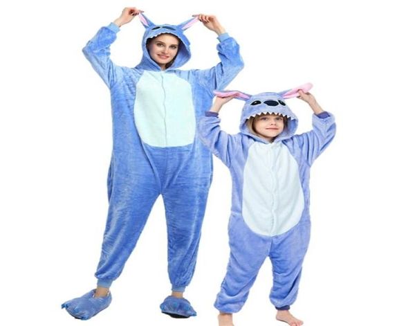 

stitch pajamas kids unicorn onesies for children animal cartoon blanket baby costume winter boys girls licorne onesie 2111302125668, Blue;red