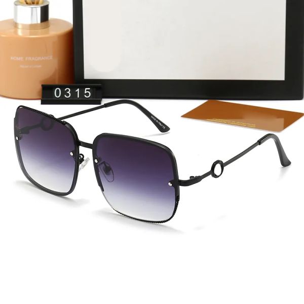 

designer sunglasses luxury letter womens man beach uv 400 goggle fashion senior eyewear for women metal eyeglasses frame vintage m'&#03, White;black