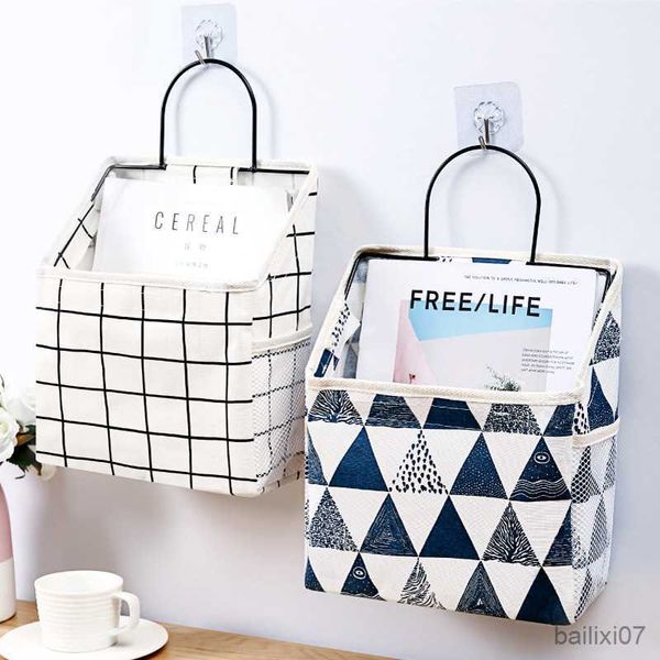 

basket hanging storage bag organizer wall storage basket pocket door wardrobe dormitory organizer basket for book magazine bed pocket