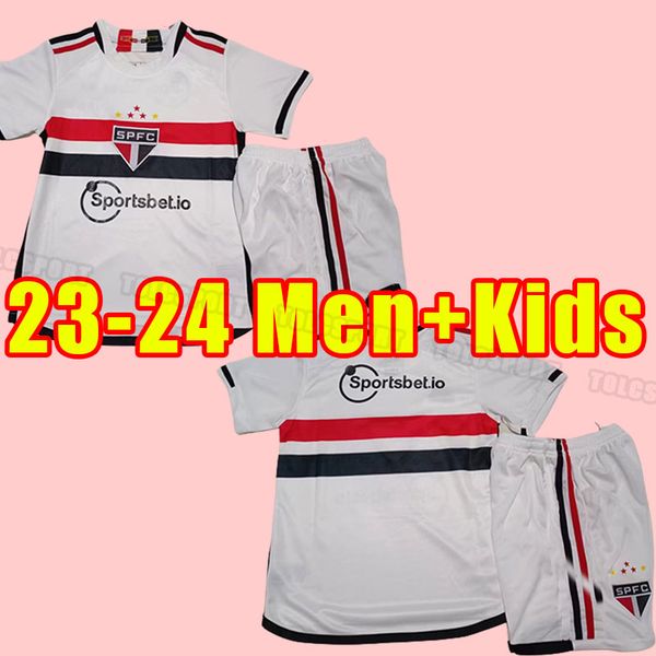 

men kids 23/24 sao paulo outubro rosa soccer jerseys luciano miranda rafinha j.calleri eder alissonnikao gabriel g.sara camisa de futebol ch, Black;yellow