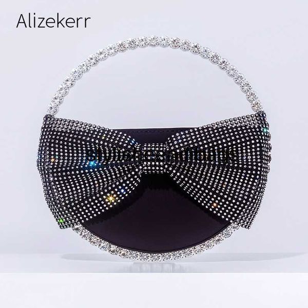 

stylisheendibags totes round bow diamond evening bag women new party glittering crystal clutch purses and handbags designer luxury wallets h