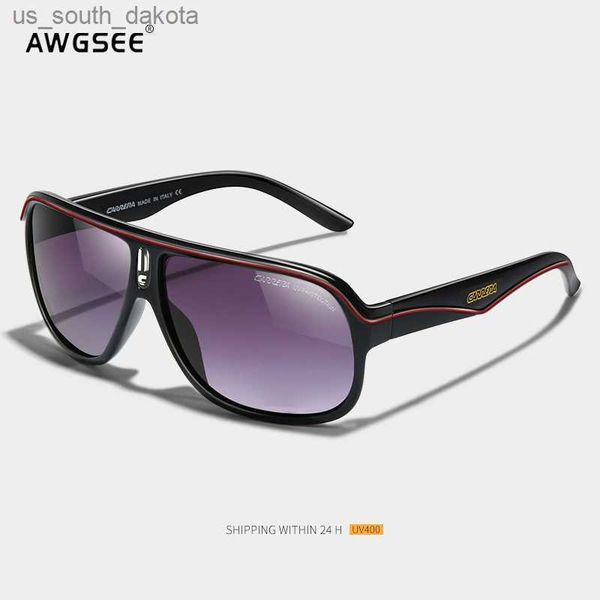 

sunglasses vintage aviation sunglasses for men women uv protection driving sun glasses brand retro large frame l230523, White;black