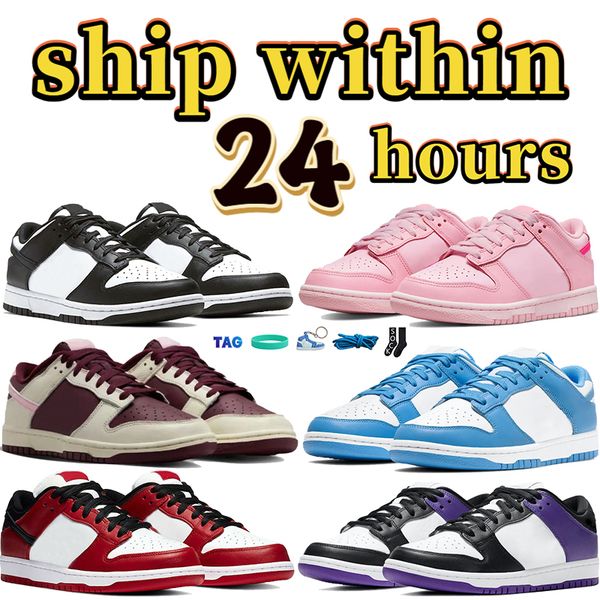 

2023 designer running shoes white black panda men sneakers triple pink syracuse unc coast bordeaux kentucky university red chicago laser ora