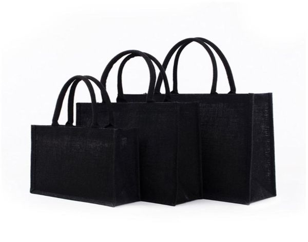 

jute tote bags burlap bag with soft handle for women shopping handbag bridesmaid christmas thanksgiving gift organizer 2206119362434