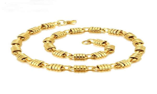 

316l silver gold color chain stainless steel for mens jewelry handmade necklaces 9mm men link curb necklace gift jewelry5458858