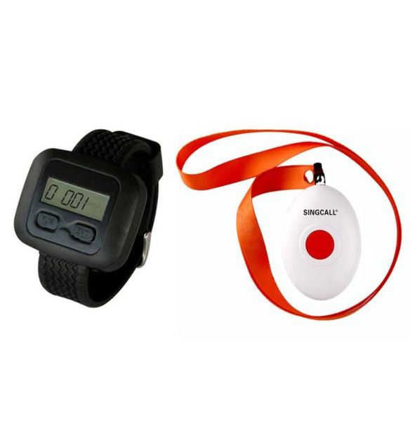 

singcallwireless nursing call paging system for restaruant hospitalcoffee shop1 watch receiver with a button bellape6600ape19365290
