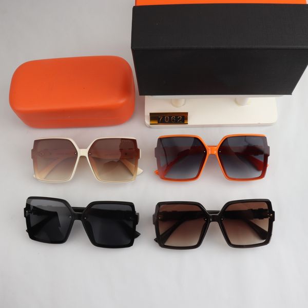 

h luxury designers sunglasses for man women designer goggle beach sun glasses retro frame luxury design uv400 with box-11, White;black