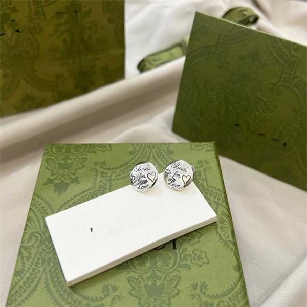 

2023 new designer jewelry bracelet necklace ring 925 sterling love fearless women's flower bird round earrings gift, Golden