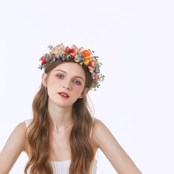 

hera wreath~new corolla forest style water plant corolla bridal wedding dress pgraphy pgraphy p gift hairband wreath hh-0003-a, Silver