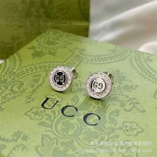 

designer jewelry bracelet necklace ring hollow out diamond with edge 925 design style pair of earrings for men women high quality, Golden