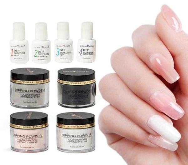

nail glitter 8pcs dipping powder set shiny glittering sequins dust power with system decoration kit3955569, Silver;gold