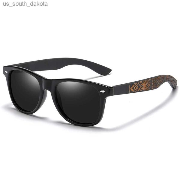 

ezreal classic bamboo wood sunglasses brand design men women coating mirror sun glasses fashion sunglass retro glasses uv400 l230523, White;black