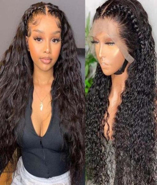 

soft long loose curly black lace front wig for black women synthetic hair wigs with natural hairline38182947719819