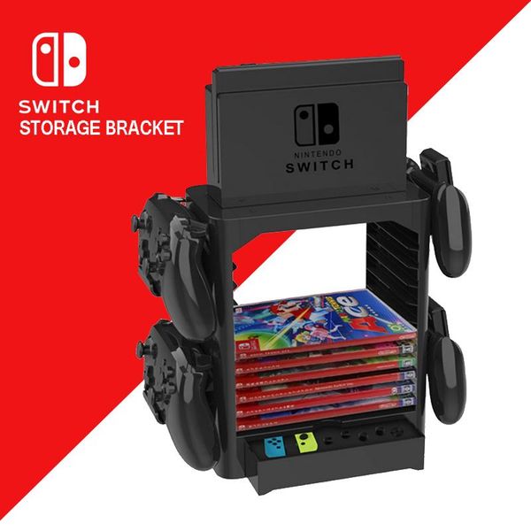 

organizer nintend switch ns multifunction storage bracket tower holder stand shelf for switch game disc card