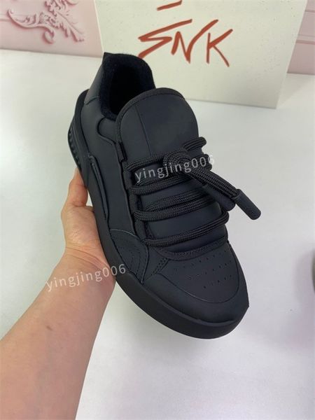 

2023women designer sneaker casual shoes leather sneakers embroidered white shoes flat platform walking sports trainers, Black