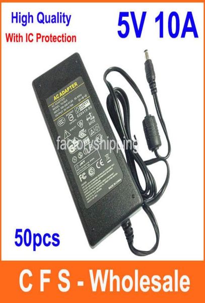 

ac dc 5v 10a power supply adapter 5v 50w adaptor 55mm x 25mm 50pcs fedex 310628