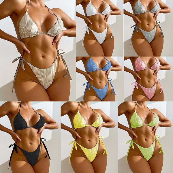 

voice of the sea swimwear new bikini solid split swimwear women bikini, White;black