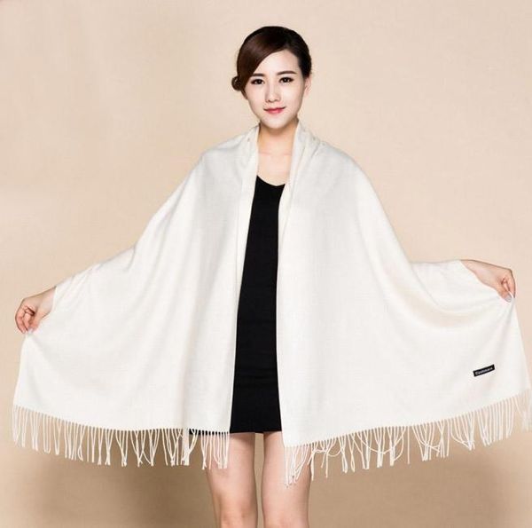

solid white 100 soft women039s new large fashion fine tassels cashmere pashima thick long shawl scarfs wrap warm 1120011022594, Blue;gray