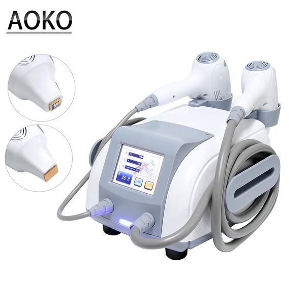 

epilator aoko 2021 new hair removal machine 808nm laser 2 in 1 mini ice compress painless depilation instrument skin care beauty device