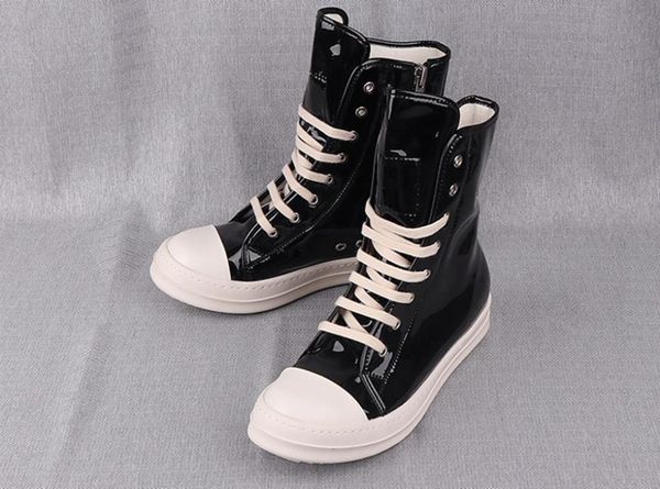 

highshoes male hiphop gd leather highshoes tide male paint plating black sport casual female tide boots1225141