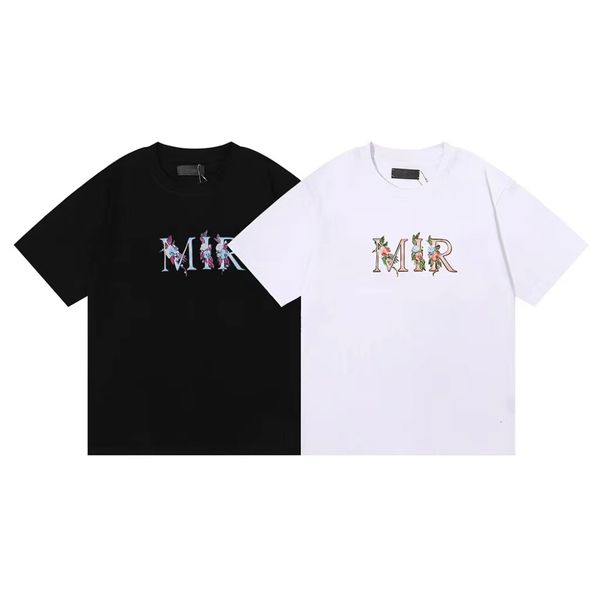 

designer mens t shirt letter printing high street loose large size short sleeve cotton quick drying breathable mens and womens european size, White;black
