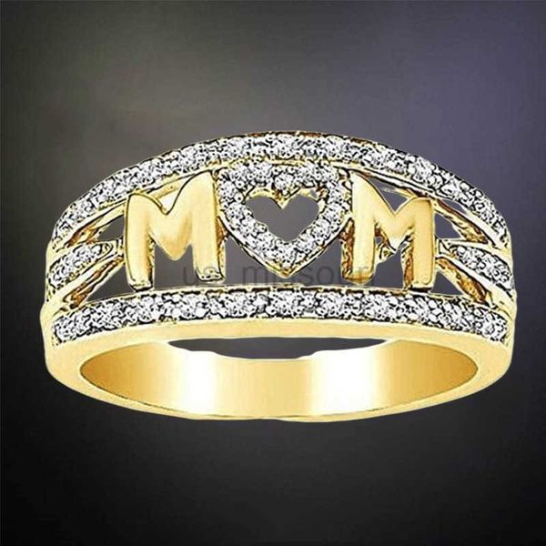 

band rings mom's ring mother's day birthday gift heart birthstone rings for women mother's day birthday wedding gift jewelry, Silver