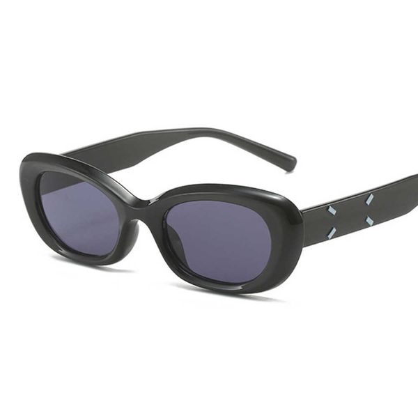 

frames 2023 new gm magilla co branded small frame oval sunglasses avant-garde seller, White;black