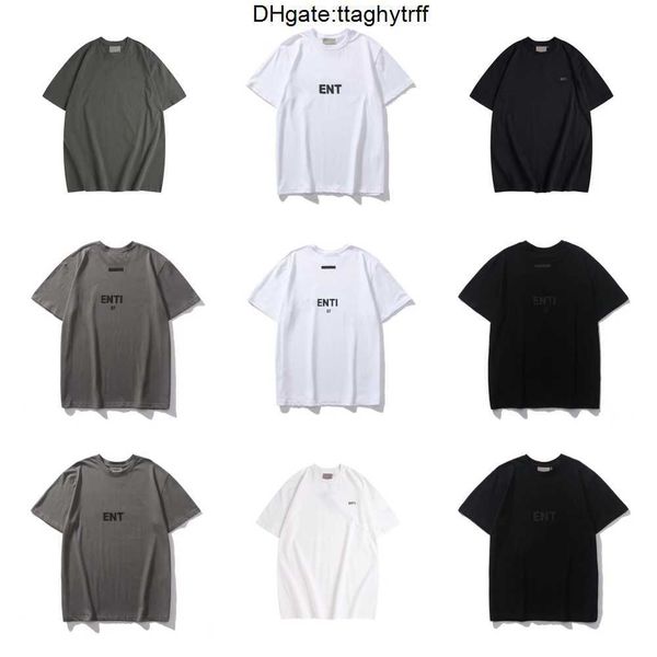 

2023 ess designer mens t-shirts womens tees short summer fashion casual with letter superior quality l9j1, White;black