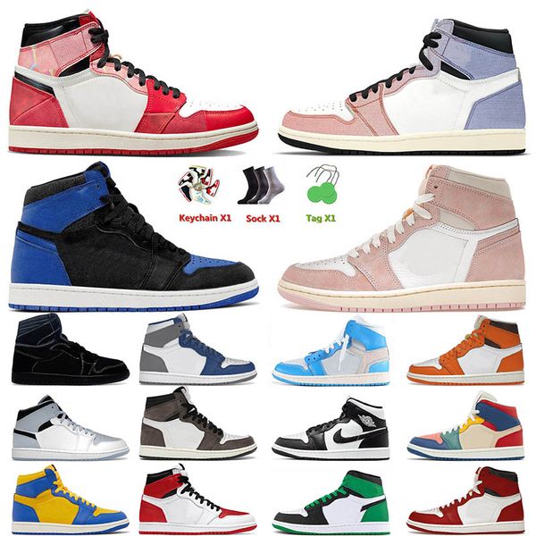 

2023 jumpman 1 basketball shoes for men women 1s lost found reverse mocha fragment next chapter university blue starfish mens sport trainers