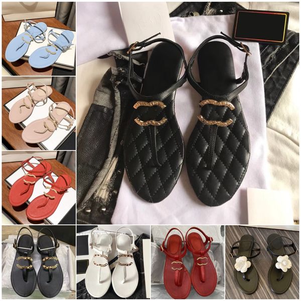 

designer french women slippers clip toe flat sandals summer t tied ladies shoes beach casual woman luxury flip flops fashion female leather, Black