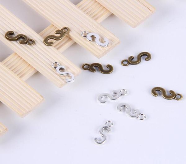 

2015new fashion antique silvercopper plated metal alloy selling az alphabet letter s charms floating 1000pcslot 019x5057257, Bronze;silver